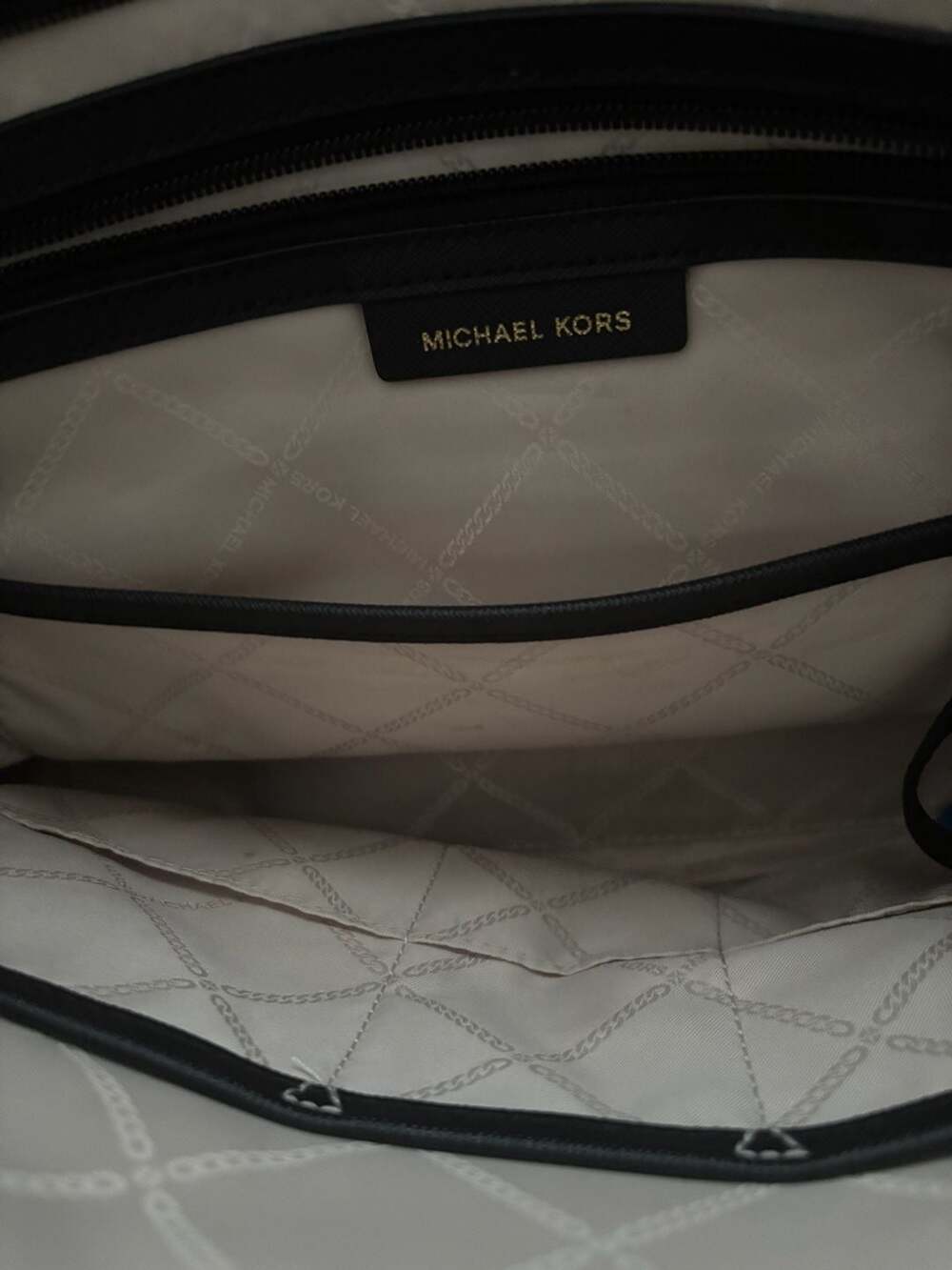 Michael Kors Eva Nylon Tote Bag in Red and Black - Picture 8 of 10